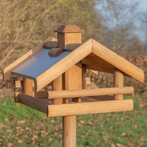 Holz vogelhaus mit ständer - mit,