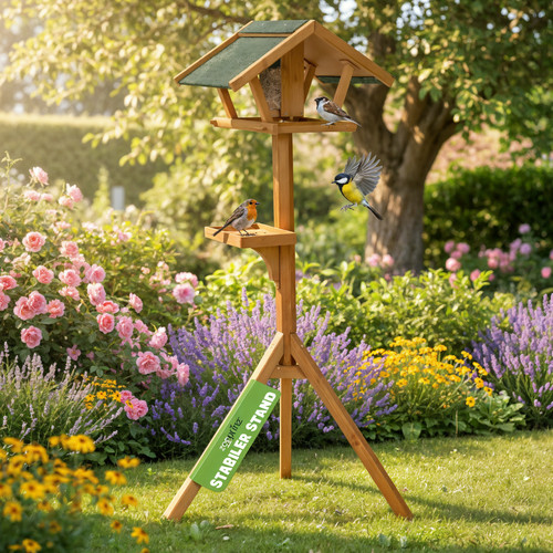 Vogelhaus mit ständer bird - mit,