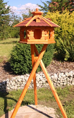 Vogelhaus holz wahlweise mit - vogelhaus,